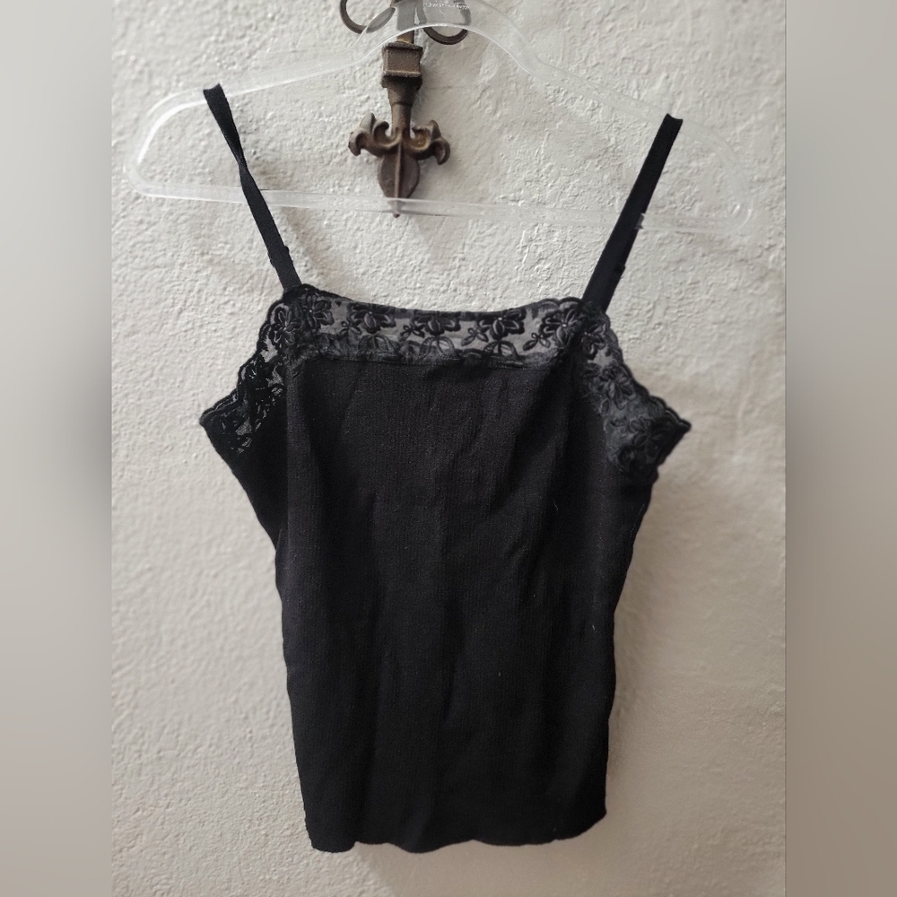 Chico's Black Embellished Sleeveless Camisole